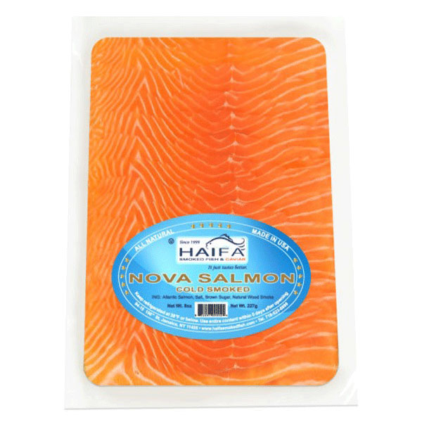 Cold Smoked Sliced Nova Salmon – 8.01 oz (227gr)